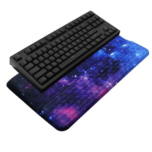 Computer Keyboard Stand with Wrist Rest, Ergonomic Tilted Keyboard Holder - Keyboard Riser with...