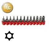 Pro-Grade 13pc Tamper Proof Torx Star Bit Set T-4 To T-40 - Taiwan by Pro Tools