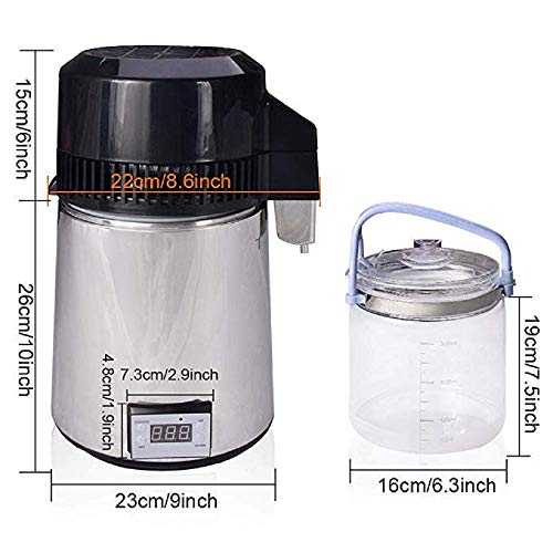 Wmn_Trulystep 4L/1Gal Still Electric Countertop Alcohol Distiller With Connection Bottle Home Brew Wine Making Kits For Diy Whisky Wine Brandy Vodka #TOP6