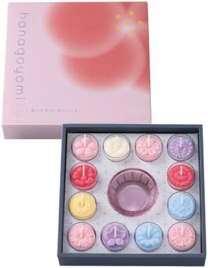 Pegasus Candle Flower Calendar Set of 12 Japanese Flowers DX