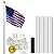 Super Tough Commercial Grade Sectional 25ft Flagpole - Clear Finish | 2 Times Thickness of Residential Poles with Perfect Commercial Quality | Outdoor Flagpoles for 4' x 6' American Flag