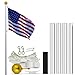 Super Tough® Commercial Grade Sectional 25 ft. Flagpole - Clear - US Made