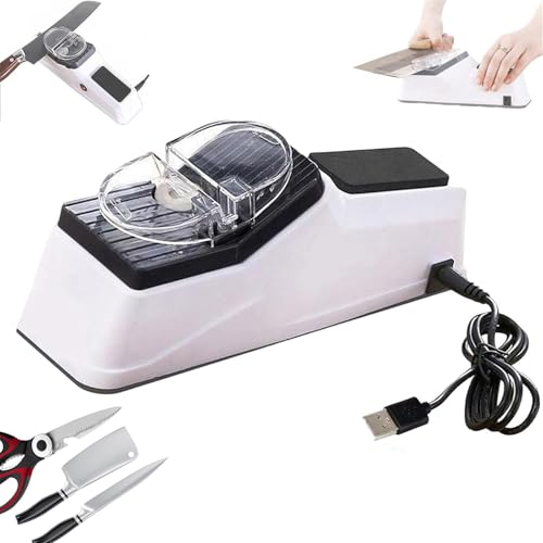 Besynersharp Pro, Electric Knife Sharpener, Double Sided Knife Sharpener, Quick Sharpening & Polishing, Stable Non-slip Base (1PC)