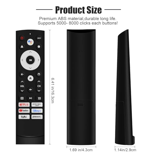2 PC Replacement Remote Control for Hisense Smart Google TV Series,for UHD 4K ULED Google TVs,for Mini-LED ULED 4K TV Series(No Voice) - Image 6