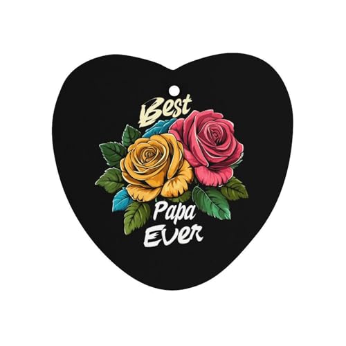 Best Papa Ever Car Air Freshener Hanging Aromatherapy Tablets for Car Accessories Love form