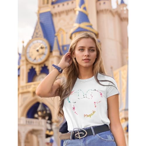 Magic Kingdom Shirts for Women Cute Magical Graphic Tees Believe in The Magic Tshirt Family Holiday Vacation Outfits3