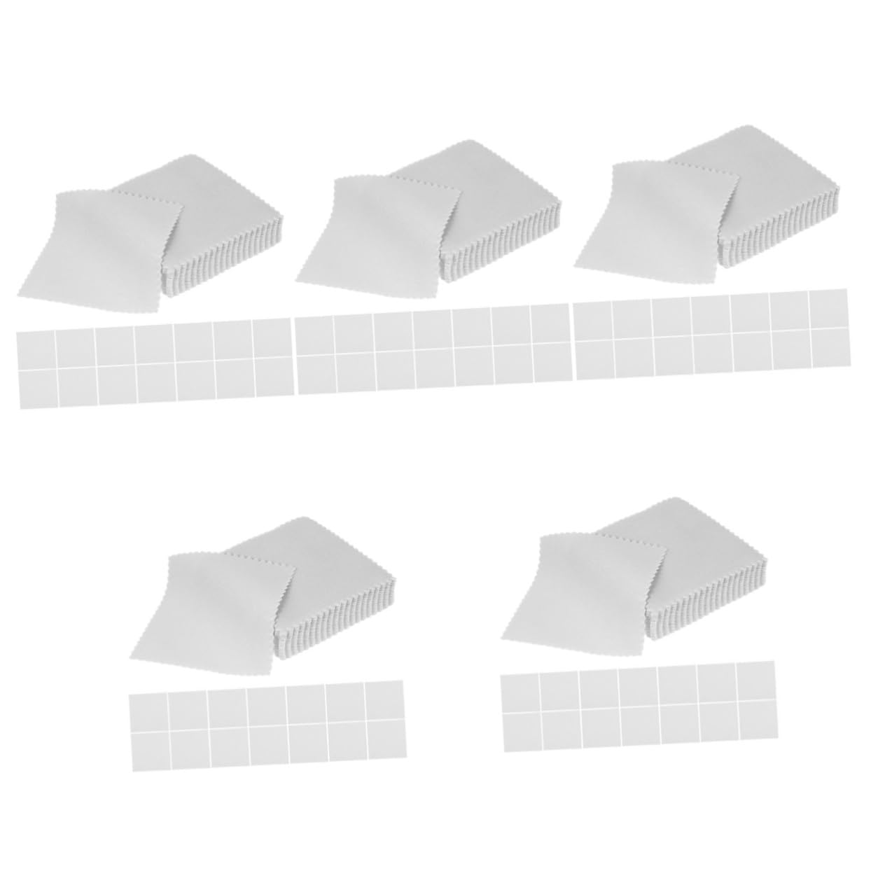 VILLCASE 300 Stk Schmuck-Reinigungstücher silber reinigen cleaning cloth Schmuckglanz Schmuck säubern Schmuckpflege Brillenputztuch Messing-Reinigungstücher Silber Polierwerkzeug Wildleder-