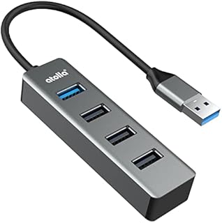 USB Hub, atolla 4-in-1 USB 3.0 Hub Aluminum USB Splitter with 1 USB 3.0 Port and 3 USB 2.0 Ports for Laptop USB Extension Compatible Windows10/8/7, Vista, XP, Mac OS X, Linux and More