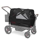 Mosquito Net for Baby Stroller Wagon, Baby Travel Gear, Wagon Stroller Summer Essentials, Newborn Essentials, Radio Flyer Mosquito Mesh with Bag