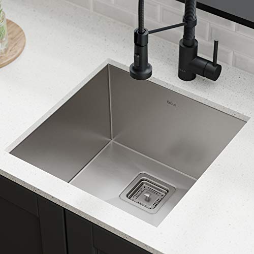 Kraus Pax 18 1/2-Inch 18 Gauge Undermount Single Bowl Stainless Steel Kitchen Sink, Khu19 #TOP1