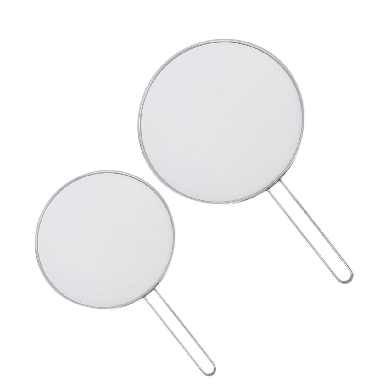 Unomor 2Pcs Stainless Steel Splash Filter Lid Grease Splatter Screen for Cooking Diameter Pot Covers Heat Resistant Mesh Design for Kitchen Oil Protection