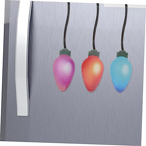 Pegatinas de bombillas navideñas para coche reflectantes e imantadas de alta visibilidad 7
