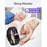 GRV No Bluetooth Pedometer Watch Fitness Tracker No Phone Needed, Step Counter Calories/Sleep Tracker for Walking Running for Men Women Waterproof (Black) - Image 3