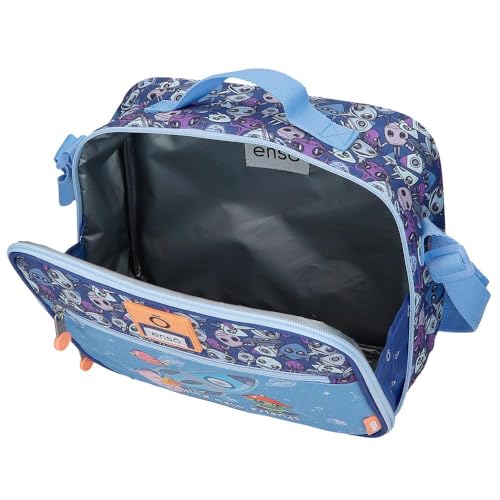 Enso New Friends Messenger Bag Food Carrier Thermal Blue 25x21x11cm Polyester4