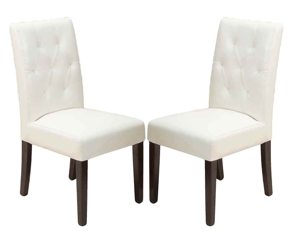 Noble House Braxton White Dining Chair - Set of 2