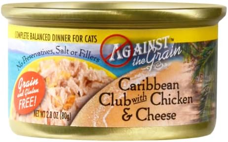 Against The Grain Caribbean Club Chicken Cheese Canned Cat Food 24/2.8 oz