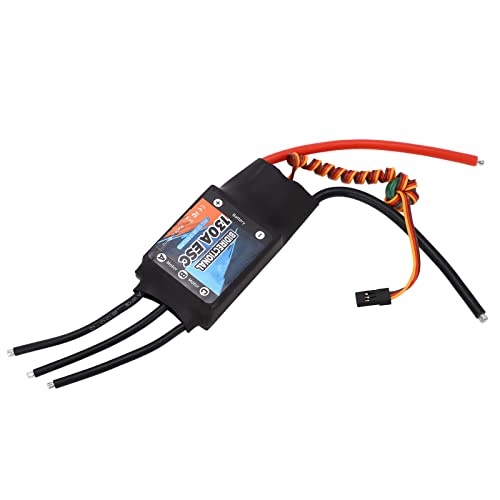 Dilwe 130A Brushless ESC, elektrischer Geschwindigkeitsregler, bidirektional, 2‑6S Lipo, bürstenlos, für RC-Autoboot