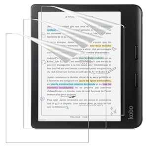 MoKo 3-Pack Matte Screen Protector Fits Kobo Libra Colour 7 Inches 2024/Kobo Libra 2 E-Reader 7″ 2021, Premium PET Anti-Glare Screen Protective Film Screen Protector