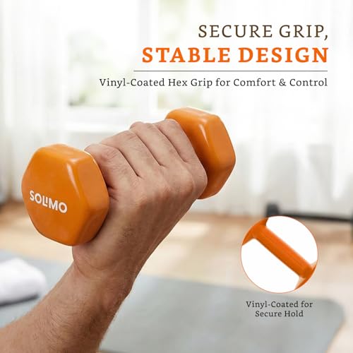 Image of Amazon Brand - Solimo Vinyl Dumbbell