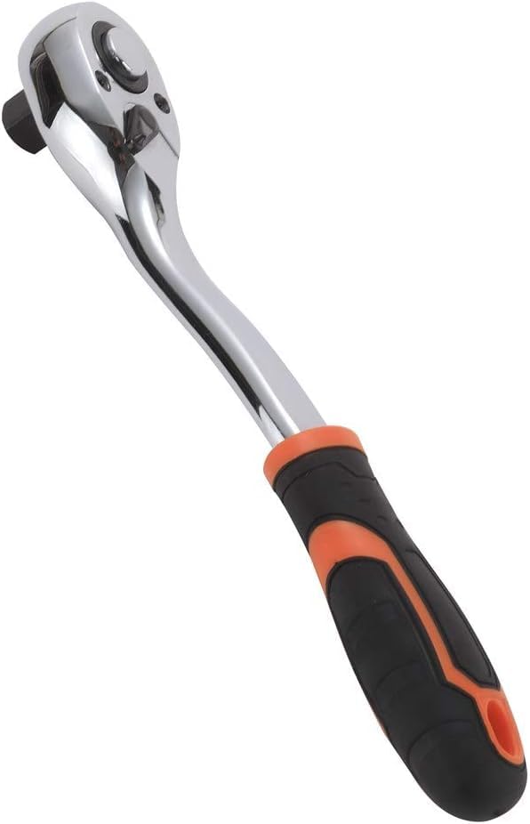 KROST 1/4" Industrial Grade Bent Type Ratchet Handle, Ratchet Wrench, Socket Wrench, 72-Tooth, Quick-Release Reversible, Chrome Vanadium Steel Made (1/4") (B0D5B4B716) Amazon Price History, Amazon Price Tracker