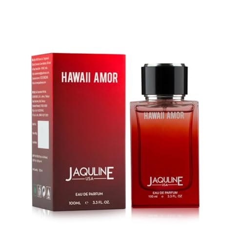 Image of JAQULINE USA Hawaii Amor Eau De Parfum | Unisex Perfume | Long Lasting Fragrance | Citrus, Flowery, Musky Notes | Fresh & Elegant Scent | 100ml