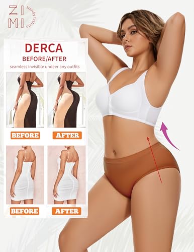 Image of Zimi Collection Butt Lifter Panties Underwear for Women with Removable Pads Seamless Booty Pads Hip Enhancer Panty