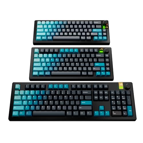 Image of Glorious Gaming - GPBT Gradient Keycaps for Custom Mechanical Keyboards, No Fade Dye-Sublimated, Fits 100%, 75% 65% 60%, PBT Polymer, Fits ANSI & ISO, Supports Windows & macOS - Celestial Ice