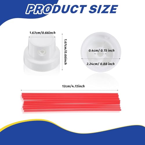 Repuesto para Spray Can con 15 Piezas en Plástico Rojo y Blanco miniatura 2