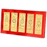 Sanfly Réplica De Lingote De Oro Falso, 1 Juego, Antigua China, Diez Taeles De Aleación De Oro, Joyería De Simulación De Lingotes De Oro, Adornos De Lingotes De Oro
