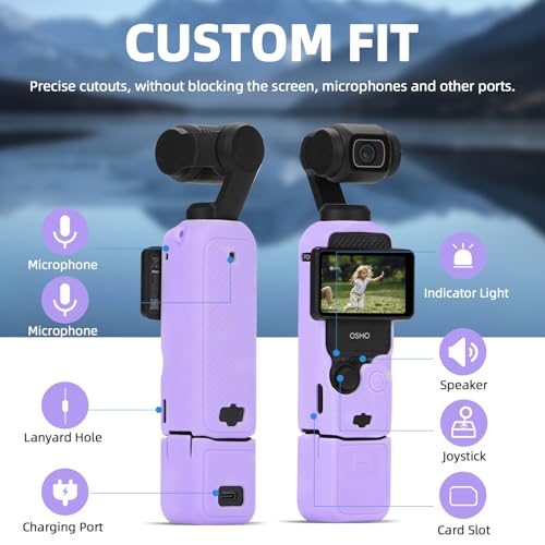 Funda para DJI Osmo Pocket 3 con correa cruzada para viajes y vlogs 3
