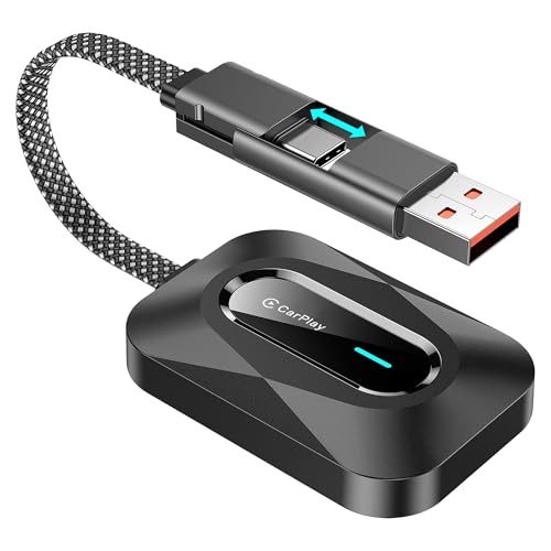 Image of Wireless CarPlay Adapter, 2-in-1 Wired to Wireless Dongle for Apple CarPlay & Android Auto, Seamless Auto-Reconnect, No Delay, Stable Signal for Maps & Calls, 2026 Upgraded Version