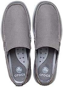 Crocs Men's Walu Loafers, Slip-On Shoes, Casual Walking Shoes, Slate Grey, 9 Men | Image 4