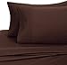 Amazon Brand – Pinzon 400-Thread-Count Pleated Hem Egyptian Cotton Sheet Set - California King, Truffle