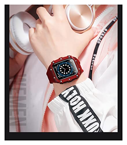 Boîtier carbone Apple Watch 8 45mm et kit modification iWatch 44mm 41mm - 5