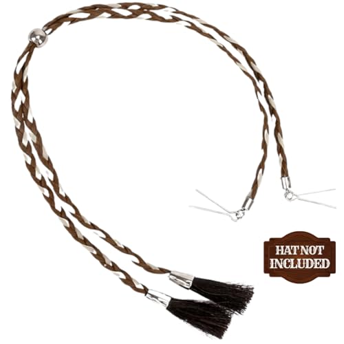 Image of Gamboa 100% Leather Hat Chin Strap for Men and Women Removable Hat Chin Cord for Cowboy and Sun Hats