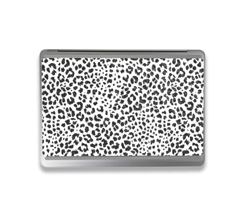 Image of MightySkins Carbon Fiber Skin Compatible with Microsoft Surface Laptop Studio 2 (2023) Full Wrap Kit - Snow Leopard Print | Protective, Durable Textured Carbon Fiber Finish | Made in The USA