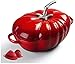 Kasserolle 27 Cm / 2,8 L Auflaufform Mit Deckel Gusseisen Emaillebeschichtete Antihaftpfanne, Tomatenförmiger Holländischer Ofen, Keramikinduktions- Und Gassicherheits-Antihaftpfanne, Zum Auflaufform