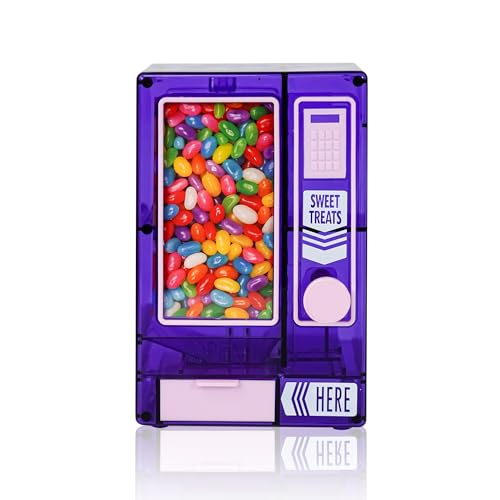 YOBRO Dispensador de caramelos, bonita máquina expendedora para escritorio, máquina de dulces manual, dispensar mini dulces, regalo de cumpleaños y Navidad para niñas, regalo para amigas y novias