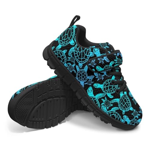 Kids Lightweight Strap Athletic Tennis Shoes Animal Sneakers Breathable Sports Running Walking Shoes for Boys Girls US 11-15