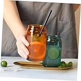 UTHCLO Mehrzweck Glasbecher aus Hitzebeständigem Transparenter Haushalts Wasserbecher mit Komfortablem Griff Geeignet für Kaffee Milch Kalte und Heiße Getränke Dekoratives Trinkglas mit