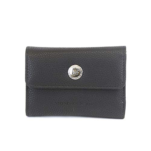 Pebble SLG Tri-Fold Wallet, Black