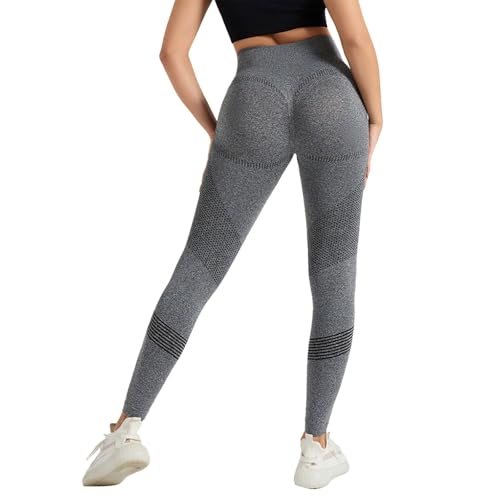 Leggings Mujer de Deporte, Adelgazamiento, Anti Cellulite Leggings Push up Mujer, compresión 3D, anticelulitis, Pantalones Elasticos, Cintura Alta, Push up, Pantalones Yoga Fitness