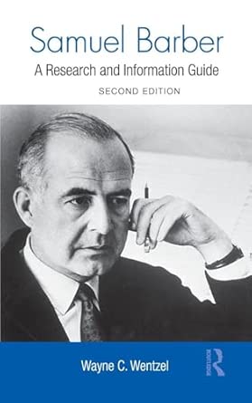 Samuel Barber: A Research and Information Guide 2nd Edition book cover