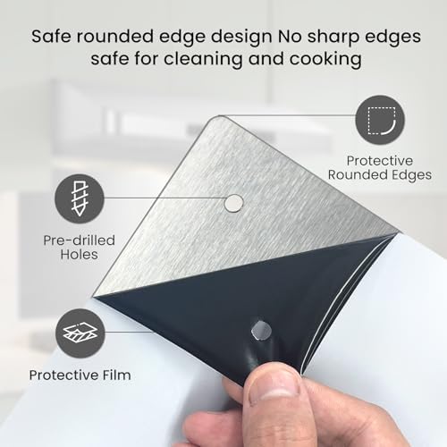 30 x 24 Inch Stainless Steel Backsplash for Stove — view 3