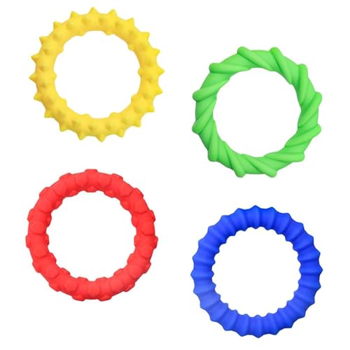 4 Pack Anti Stress Armband Kinder, Kauarmband für Kinder, Sensory Fidget Spielzeug, Sensorisches Zappelspielzeug, für Besondere Bedürfnisse Autistische Spielzeug