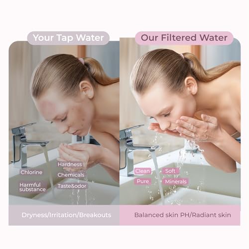 Image of Waterdrop BFU1 Bathroom Sink Filter for Skincare, Strontium-enriched, Water Softner, Reduce 99.9% of Harmful Substance in Bathroom Sink Faucet, Reduces Skin Redness and Irritation