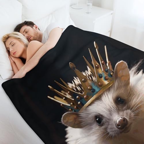 Couverture flanelle légère contre les nuits fraîches, plaid lit hérisson
