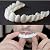 JMBK Veneer Teeth, Fake Teeth, Veneers Snap in Teeth, Teeth Dental Veneers, Instant Veneers Dentures Fake Teeth Smile Men and Women(Top and Bottom),2 Pairs