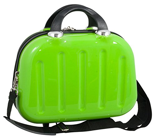 Preisvergleich Produktbild Schminkkoffer Box Kosmetikkoffer Beautycase Koffer 14 LI Grün Bowatex