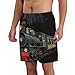Men & Boys Classic Fit Swim Trunks for Beach Gym Sport Quick Dry Drawstring Basic Board Shorts with Pockets, Underwear Steam Train Fashion Cargo Short
